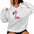 Women's Pink Flamingo In Pocket Kapuzenpullover für Damen