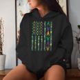 American Flag Mardi Gras Crawfish Carnival Women Hoodie Gifts for Her