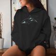 Ballena Orca Cuello Sudadera con capucha para mujer Regalos para ella