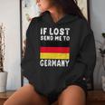 Bandera De Alemania Recuerdo – If Lost Send Me To Germany Cuello Sudadera con capucha para mujer Regalos para ella