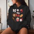 Baseball Mom Coquette Bow Mother's Day Baseball Mama Women Hoodie Gifts for Her