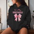 Birthday Girl Coquette Birthday Girl Pink Coquette Bow Women Hoodie Gifts for Her
