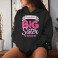 Only Child Big Sister 2025 Cute Promoted To Big Sister 2025 Women Hoodie Gifts for Her