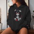 Creepy Kawaii Goth Girl Horror Anime Aesthetic Women Hoodie Gifts for Her