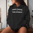 Cuisses Épaisses Et Bonnesibrations Citation Positive Amus Sweat à capuche femme Cadeaux pour elle