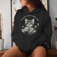 Cute Cat Rage Consumes Me Sarcastic Kitten Flower Women Hoodie Gifts for Her