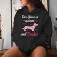 Dachshund Dog Girl Lady Kapuzenpullover für Damen Geschenke für Sie