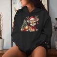 Deerintage Boho Christmas Winter Fawn Animal Kapuzenpullover für Damen Geschenke für Sie