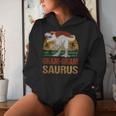 Dinosaur Gram-Gram Saurus Vintage Mother's Day Women Hoodie Gifts for Her