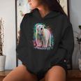 Eisbär Women's Colourful Watercolour Polar Bear Kapuzenpullover für Damen Geschenke für Sie