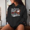 My Favorite Player Calls Me Grandma Baseball Heart Women Hoodie Gifts for Her