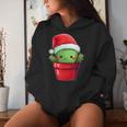 Feliz Navidad Árbol De Cactus Kawaii Amante De Cactus Divertido Navidad Sudadera con capucha para mujer Regalos para ella