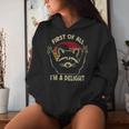 First Of All I'm A Delight Sarcastic Raccoon Lover Women Hoodie Gifts for Her