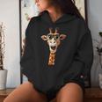 Giraffe Mit Sonnenbrille Afrika Safari Wildnis Süße Giraffen Kapuzenpullover für Damen Geschenke für Sie