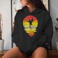 Girl Silhouette Ballet Dance Sunset Retro Ballerina Sudadera con capucha para mujer Regalos para ella