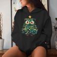 Girls Boys Owl Pyjamas Christmas Lights Kapuzenpullover für Damen Geschenke für Sie