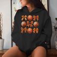Girls Coquette Bow Basketball Mom Game Day Women Hoodie Gifts for Her
