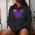 Girls Olivia First Name Personalized Groovy 80'S Heart Women Hoodie Gifts for Her