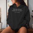 Goethe Quote Culture History Student Teacher Kapuzenpullover für Damen Geschenke für Sie