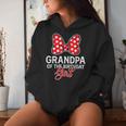 Grandpa Of The Birthday Girl Cute Pink Bow Family Matching Women Hoodie Gifts for Her