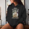 Großmutter & 2 Enkel Offizielles Oma Schlaf Faultier Kapuzenpullover für Damen Geschenke für Sie