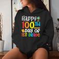 Happy 100Th Day Of 1St Grade Teacher 100 Days Of Fisrt Grade Women Hoodie Gifts for Her