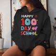 Happy 100Th Day Of School Leopard 100 Days School Girl Boys Women Hoodie Gifts for Her