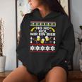 Hohoho Get Me A Beer Ugly Christmas Kapuzenpullover für Damen Geschenke für Sie