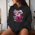 Howdy Cowboy Hat Pink Boots Disco Ball 21St Birthday Women Hoodie Gifts for Her