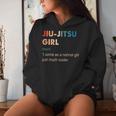 Jiu-Jitsu Girl Definition Jiu-Jitsu Regalo Para Niñas Sudadera con capucha para mujer Regalos para ella