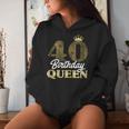 Ladies 40Th Birthday 1983 Cute Birthday Queen Crown Kapuzenpullover für Damen Geschenke für Sie