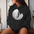 Maman Fille Grimpante Lune Montagne Amoureuse Escalade Sweat à capuche femme Cadeaux pour elle