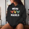 Meine Mädels Chicken Humourintage Kapuzenpullover für Damen Geschenke für Sie