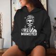 Momster Skeleton Tattoo Coffee Mum Gothic Outfit Kapuzenpullover für Damen Geschenke für Sie