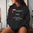 Naughty Nice Innocent Until Guilty Christmas Christmas Sweat à capuche femme Cadeaux pour elle