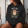 With Owl Kapuzenpullover für Damen Geschenke für Sie