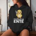 Psychisch Am Ente Crazy Duck Party Kapuzenpullover für Damen Geschenke für Sie