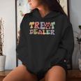 Retro Groovy Treat Dealer Dogs Owner Treats Pet Dog Lover Women Hoodie Gifts for Her