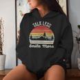 Retro Talk Less Smile More Shirt Historic Hamilton Quote Women's Hoodie Gifts for Her