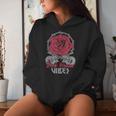 Rock Queenibes Guitarraintage Rose Rock Music Sudadera con capucha para mujer Regalos para ella