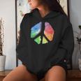 Signe De Paix Aquarelle Arc-En-Ciel Symbole De Paix Minimali Sweat à capuche femme Cadeaux pour elle