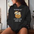 Valentine's Day Ich Liebe Dich Jeden Tag Sloth Couple Kapuzenpullover für Damen Geschenke für Sie