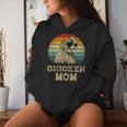 Vintage Chicken Mom Chicken Lovers Mommy Mother's Day Women Hoodie Gifts for Her