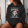 I Want A Panda For Christmas Cute Pandas Kapuzenpullover für Damen Geschenke für Sie