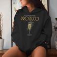 Women's Blood Group Prosecco Prosecco Prosecco Kapuzenpullover für Damen Geschenke für Sie