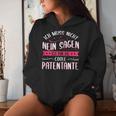 Women's Ich Muss Nicht Nein Sagen Ich Bin Die Coole Patentantant Kapuzenpullover für Damen Geschenke für Sie