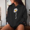 Women's Stay Positive Flowers Spring Summer Women's Kapuzenpullover für Damen Geschenke für Sie