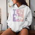10Th Birthday Ten Horse Girl Equestrian 10 Years Old Girls Women Hoodie Gifts for Her