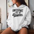 Awesome Like My Daughter Father's Day Dad Gray Kapuzenpullover für Damen Geschenke für Sie