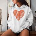 Baseball Vintage Heart Baseball Sports Mom Mother's Day Women Hoodie Gifts for Her